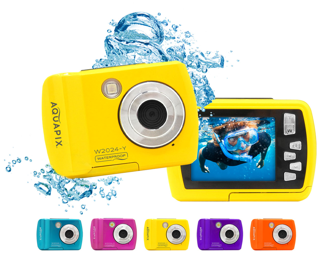 aquapix splash waterproof camera